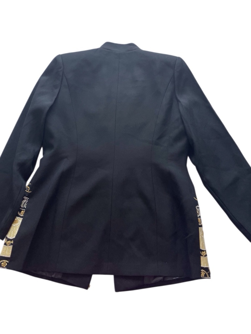 Natasia Collection New York Women's Black Embroidery Insert Blazer, 10 - Picture 4 of 8